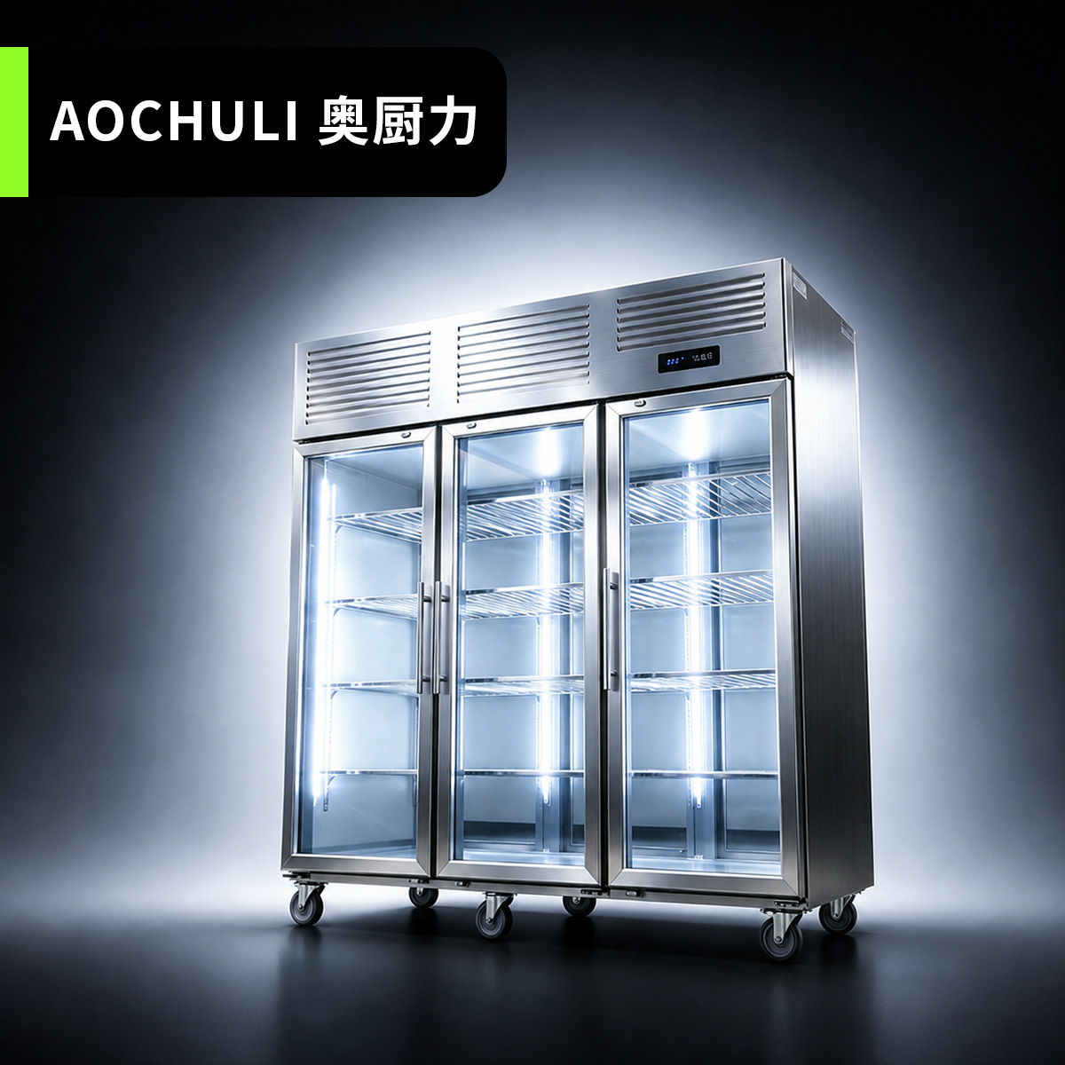 三门双通展示柜
