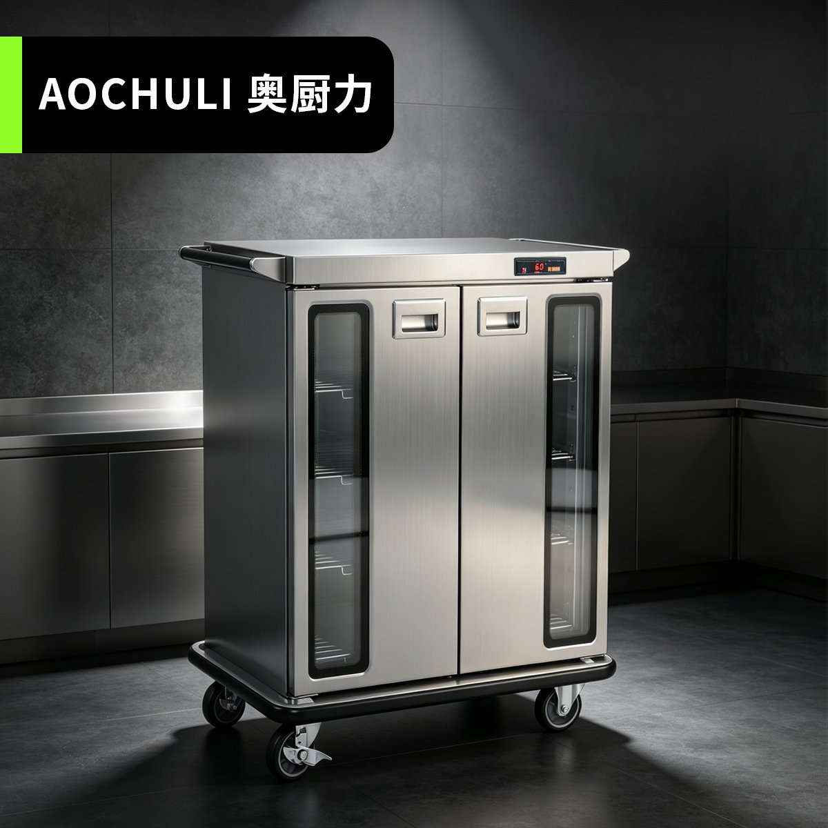 4盘 双门保温餐车
