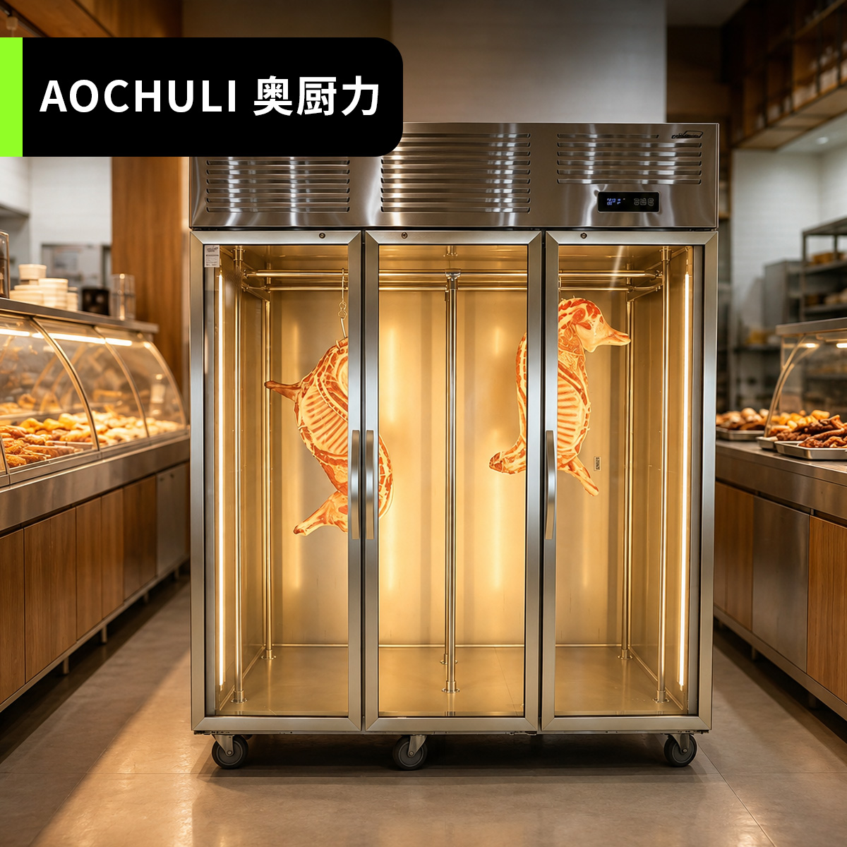 三门大尺寸挂肉柜
