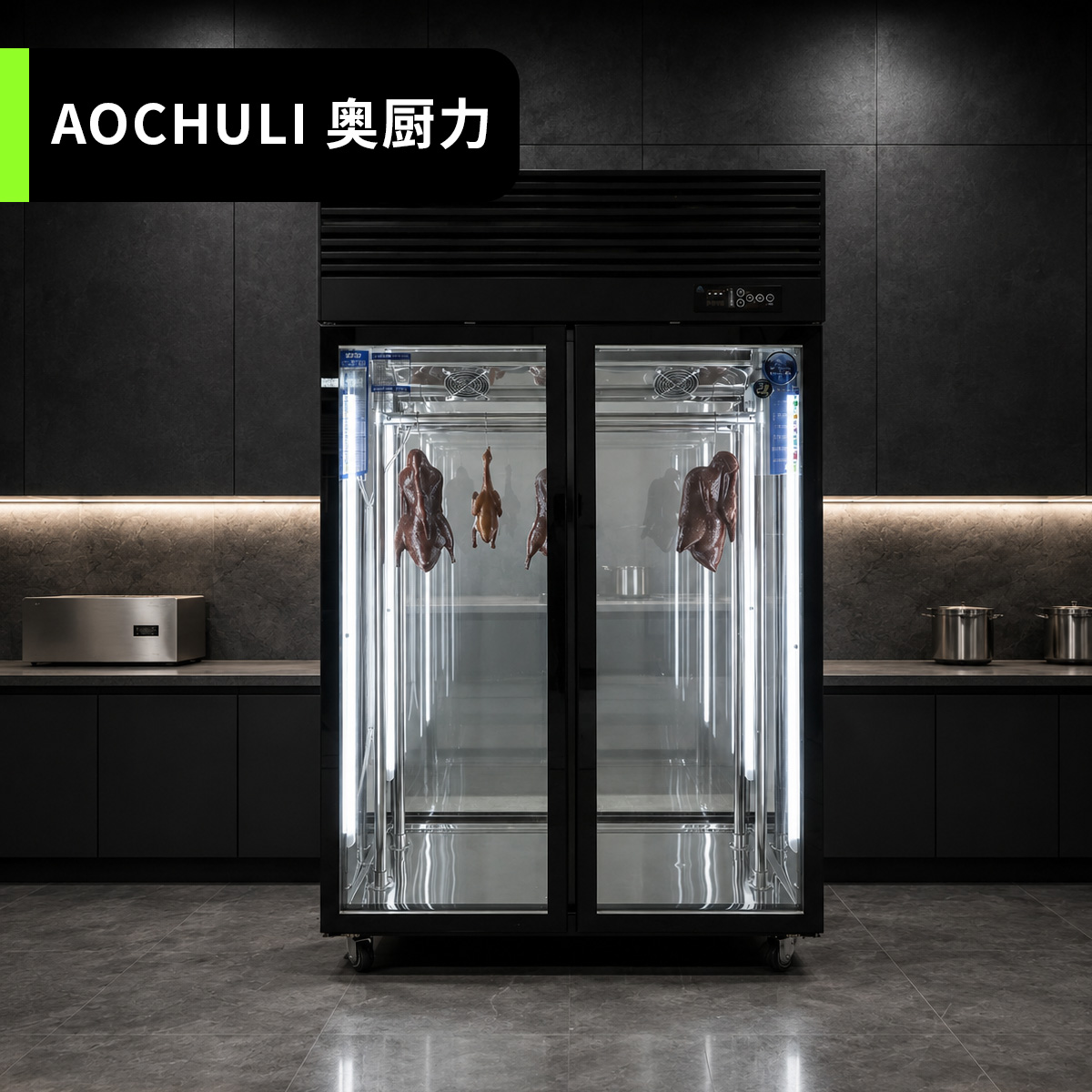 双门双通风冷挂肉柜