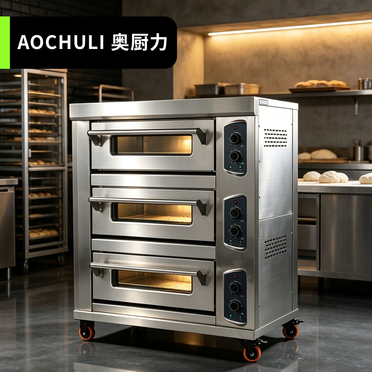 远红外食品电烤箱(三层三盘)