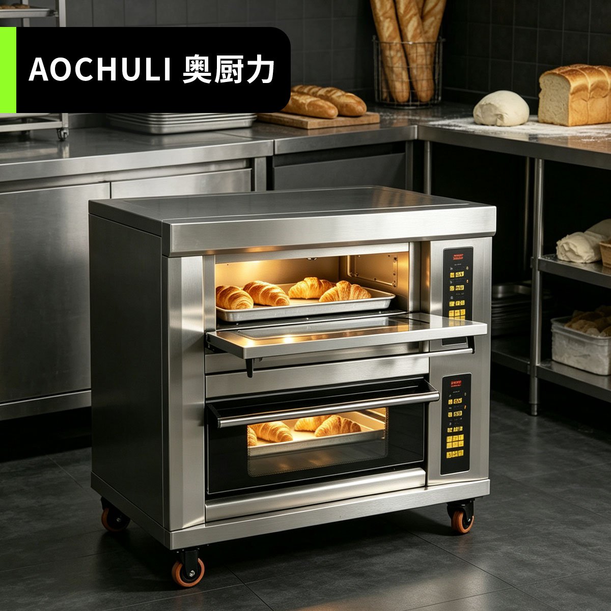 远红外食品电烤箱(二层二盘)